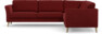Bridge - Hörnsoffa, 3+2-sits - Röd