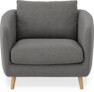 Madison Lux - Fåtölj, 70 cm - Grå
