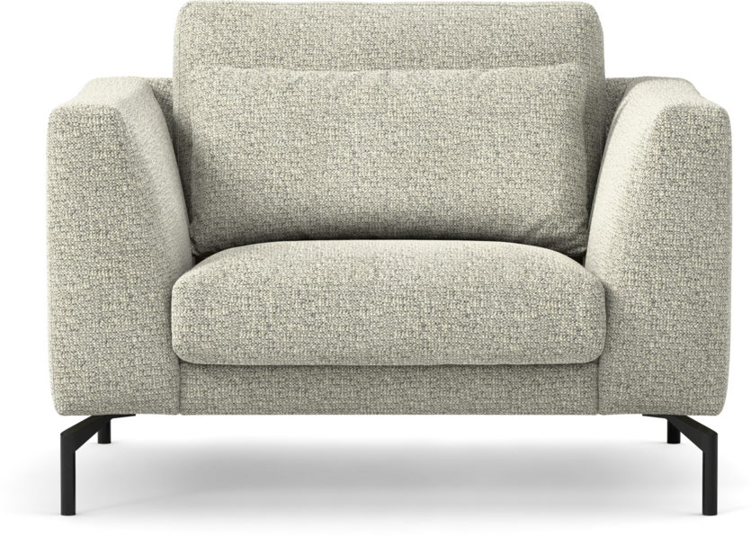 Willow - Fåtölj, fast klädsel - Grå