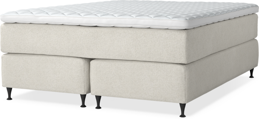 Delux Dream - Kontinentalsäng, dubbelsäng med bäddmadrass - Beige
