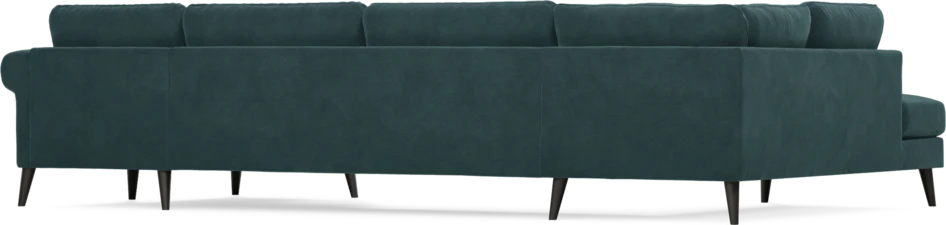 Bridge - 3-sits soffa med divan vänster och schäslong höger - Blå
