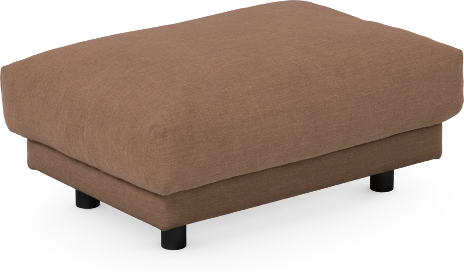 Cherrie - Fotpall 110, fast klädsel - Orange
