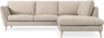 Madison Lux - 2-sits soffa med divan höger - Vit