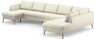 County - 4-sits soffa med schäslong vänster och divan höger - Vit