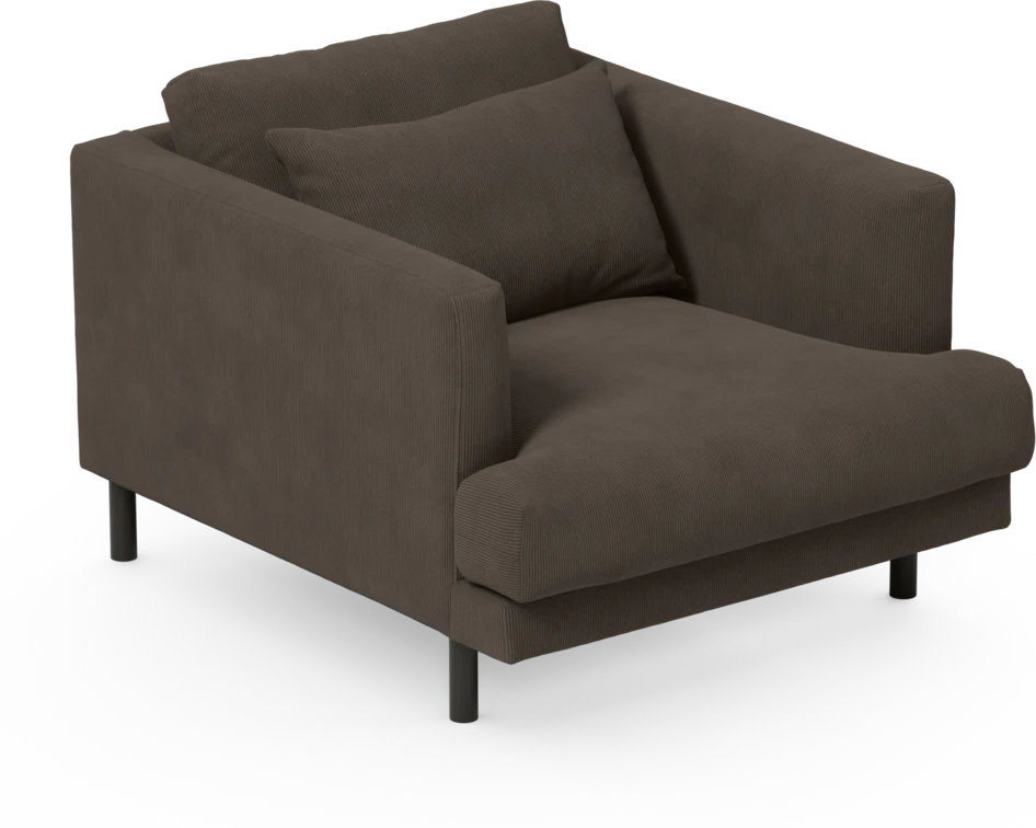 Harper - Fåtölj, 75 cm - Brun