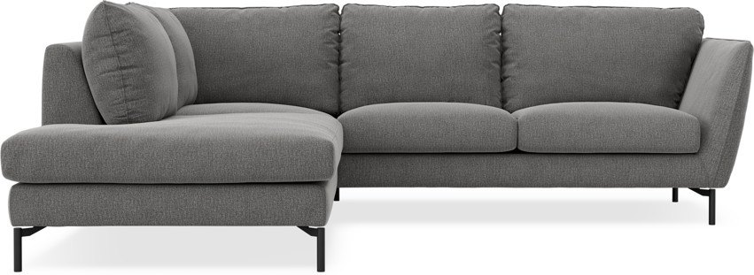 Madison - 2-sits soffa med divan vänster - Grå