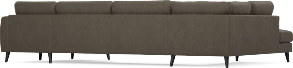 Bridge - 3-sits soffa med divan vänster och schäslong höger - Brun