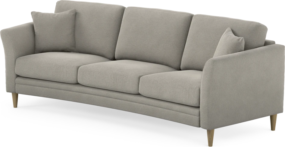 Eden - 3-sits soffa svängd - Grå