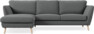 Madison Lux - 2-sits soffa med schäslong vänster - Grå