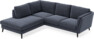 Madison - 2-sits soffa med divan vänster - Blå