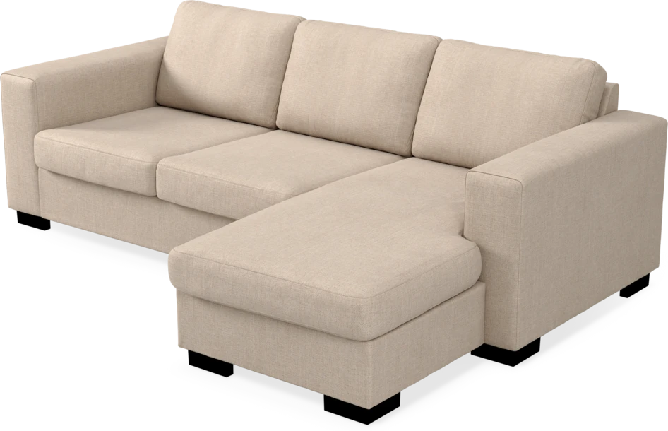 Nevada - 3-sits soffa med flyttbar schäslong - Beige