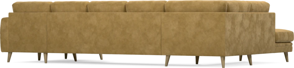 Eden - 3-sits soffa med divan vänster och schäslong höger - Gul