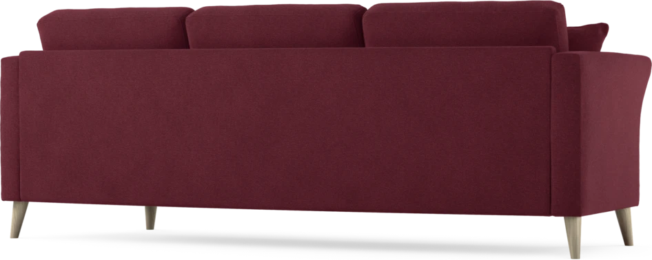 Eden - 3-sits soffa svängd - Röd