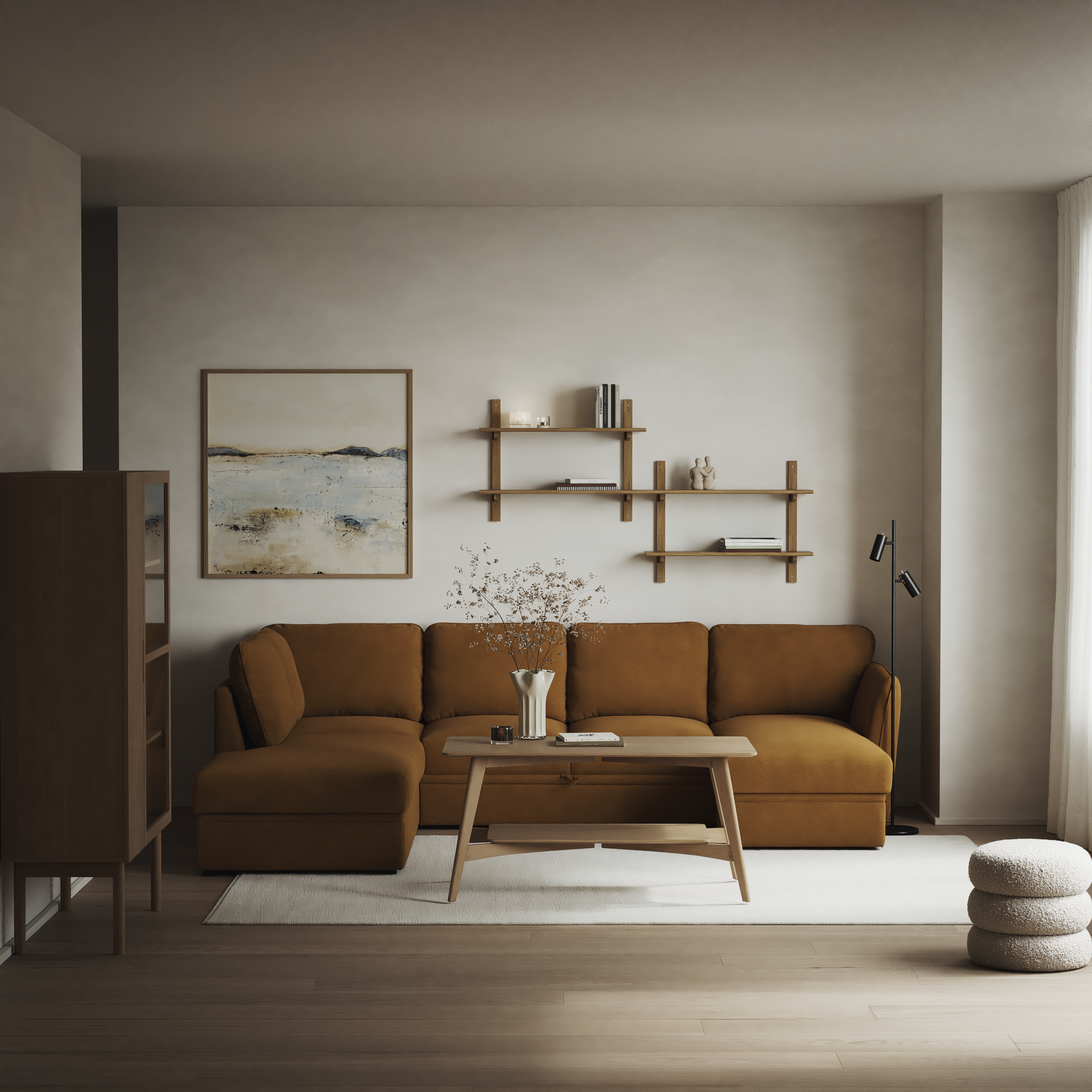 Öland - Bäddsoffa med divan vänster och schäslong höger - inspiration
