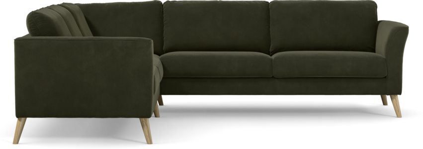 Bridge - Hörnsoffa, 2+3-sits - Grön