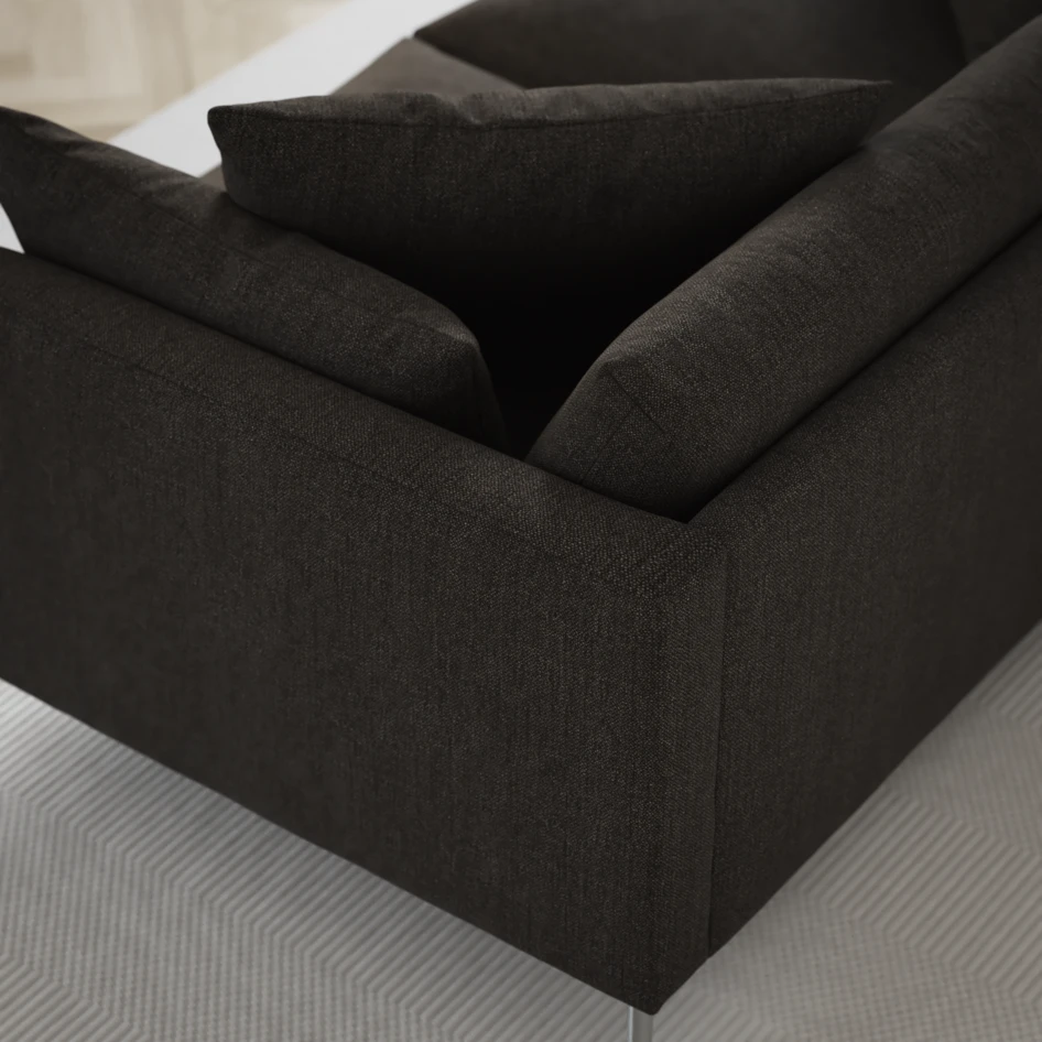 Harper - 3-sits soffa - Brun