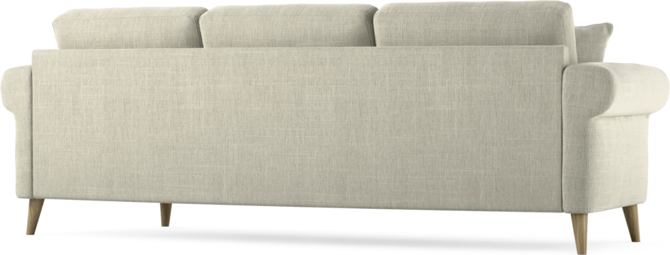 Eden - 3-sits soffa svängd - Beige
