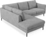Madison Lux - 2-sits soffa med divan vänster - Vit