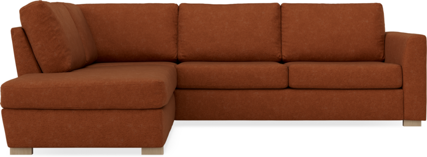 Friday - 2,5-sits soffa med divan vänster - Orange