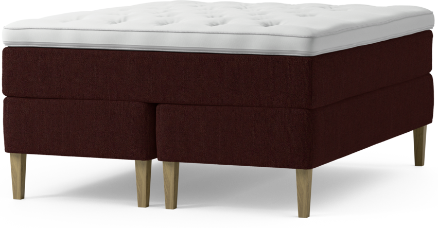 Delux Dream - Kontinentalsäng, dubbelsäng med bäddmadrass och sängben