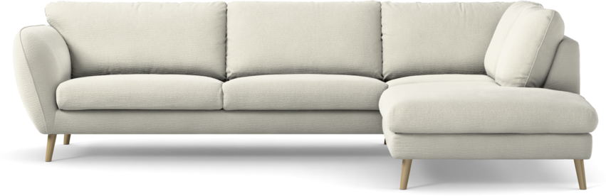 Madison Lux - 3-sits soffa med divan höger - Vit