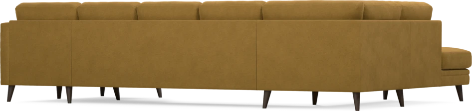 Eden - 3-sits soffa med divan vänster och schäslong höger - Gul