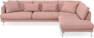 Harper - 3-sits soffa med divan höger - Rosa