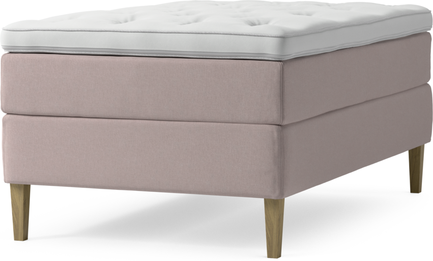 Delux Exclusive - Kontinentalsäng, enkelsäng 120 cm med bäddmadrass och sängben