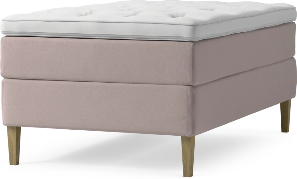 Delux Exclusive - Kontinentalsäng, enkelsäng 120 cm med bäddmadrass och sängben