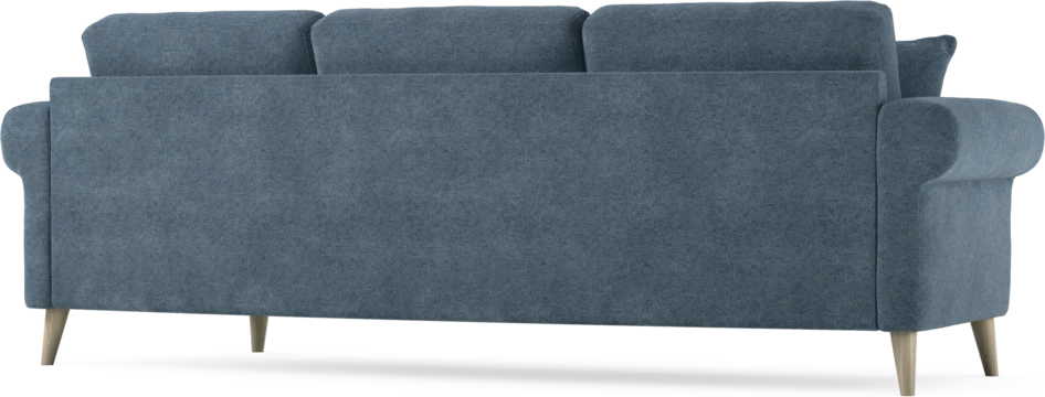 Eden - 3-sits soffa svängd - Blå