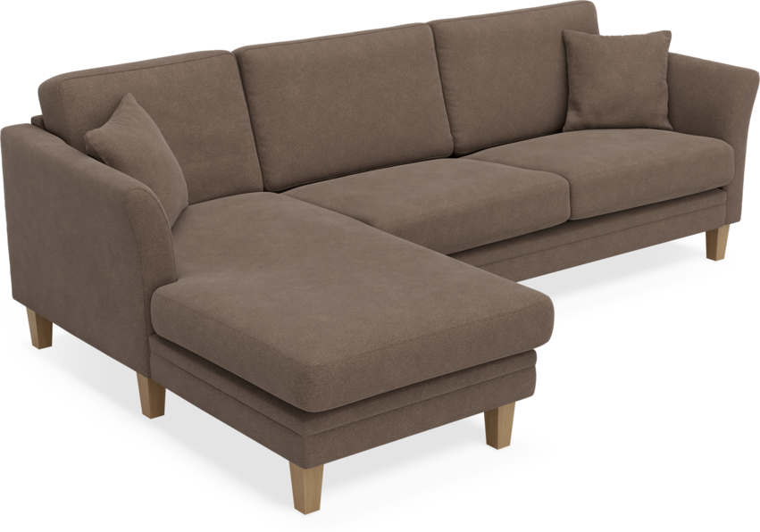 Eden - 2,5-sits soffa med schäslong - Beige