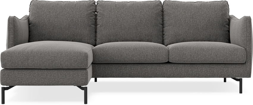 Madison Lux - 2-sits soffa med schäslong vänster - Brun