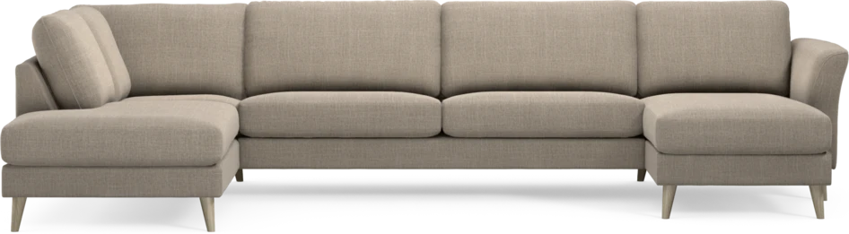 Bridge - 3-sits soffa med divan vänster och schäslong höger - Beige