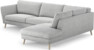 Madison Lux - 3-sits soffa med divan höger - Grå