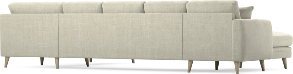 Eden - 3-sits soffa med schäslong vänster och divan höger - Beige