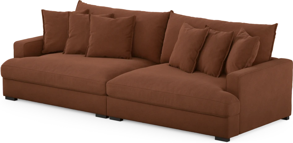 Rossi - 4-sits soffa - Orange