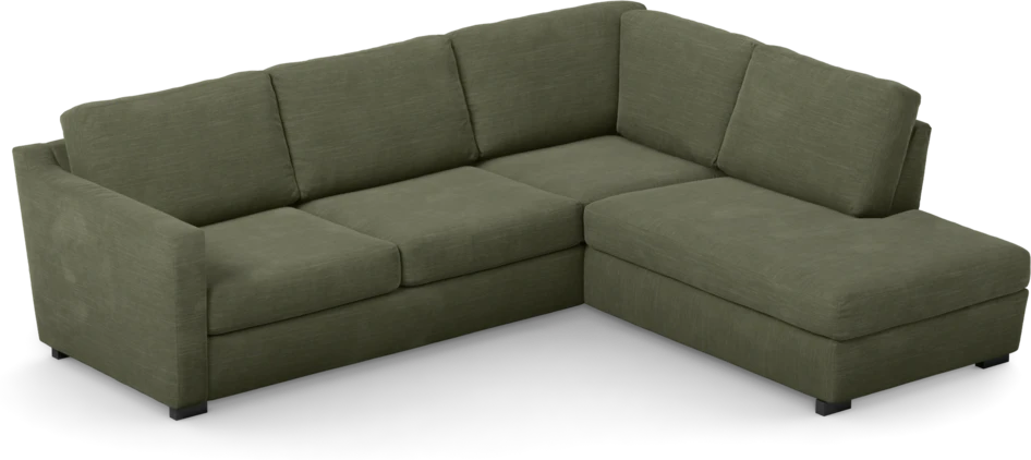 Friday - 2,5-sits soffa med divan höger - Grön