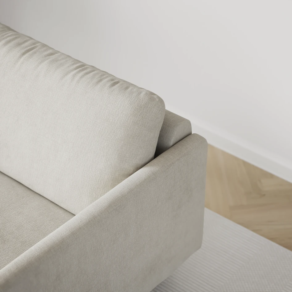 Madison Lux - 3-sits soffa med schäslong höger - Grå