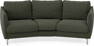 Madison - 3-sits soffa svängd, 70 cm - Grön