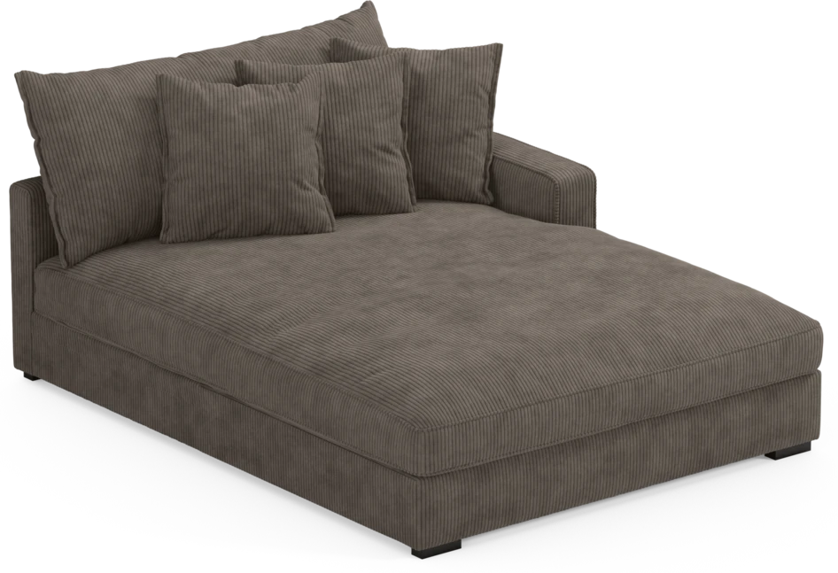 Rossi - Schäslong XL höger - Brun