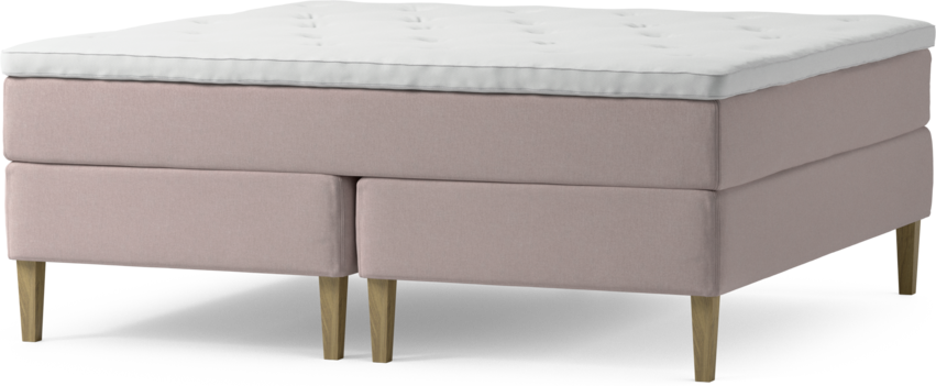 Delux Dream - Kontinentalsäng, dubbelsäng med bäddmadrass och sängben