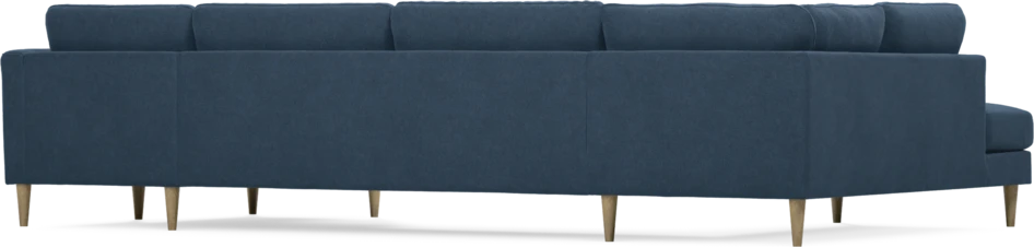 Bridge - 3-sits soffa med divan vänster och schäslong höger - Blå