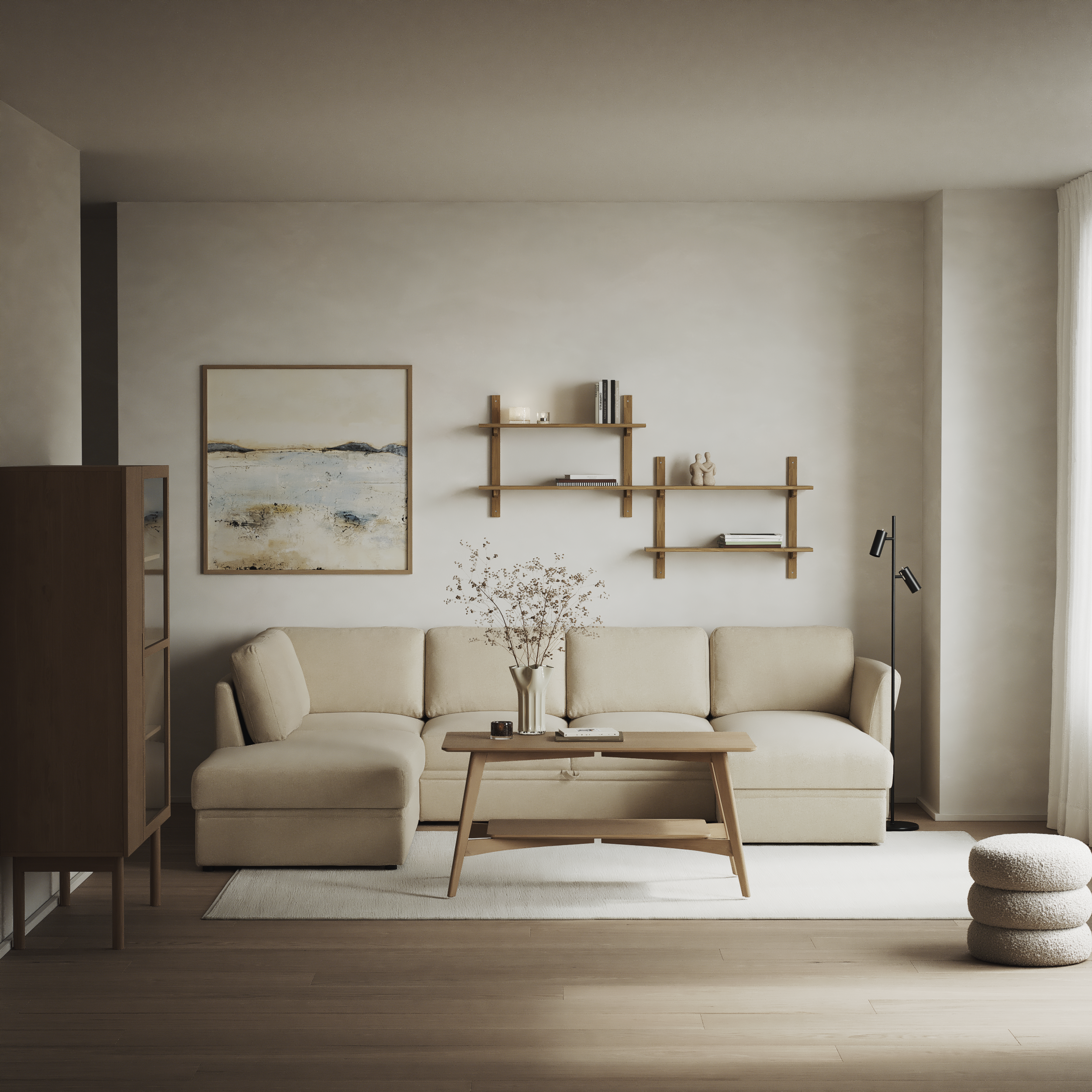 Öland - Bäddsoffa med divan vänster och schäslong höger - inspiration