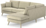 Eden - 2,5-sits soffa med divan - Beige