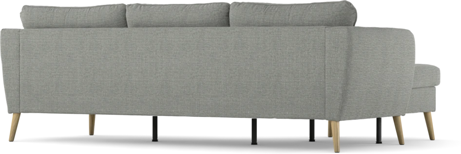 County - 3-sits soffa med flyttbar schäslong - Grå