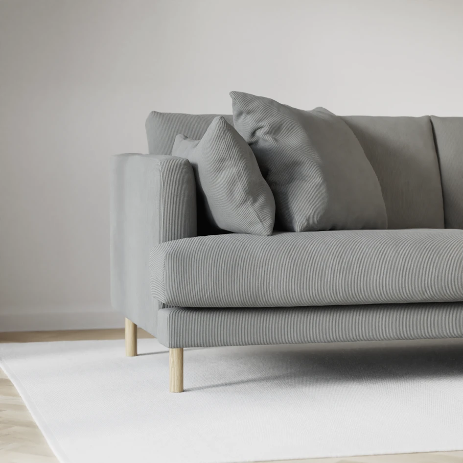 Harper - 3-sits soffa med divan höger - Grå