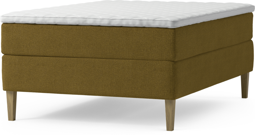 Delux Exclusive - Kontinentalsäng, enkelsäng 140 cm med bäddmadrass och sängben
