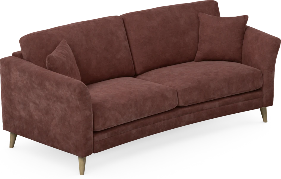 Eden - 2,5-sits soffa svängd - Röd
