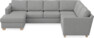 Friday - Hörnsoffa, 3+2-sits med schäslong vänster - Grå