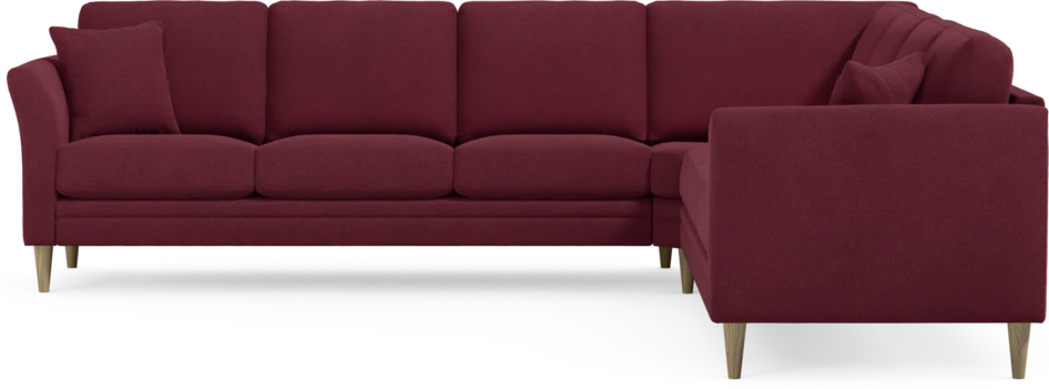 Eden - Hörnsoffa, 3+3-sits - Röd
